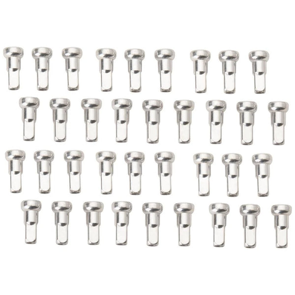Tusk NPK-Q4-076e73-255490 Impact Wheel Replacement Spoke Nipple Kit Rear Silver