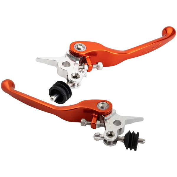 Tusk Axis Folding Lever Set Standard Orange For Husqvarna TC 85 19/16 2018-2026
