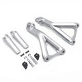 For Ducati Panigale V4 S 2018-2022 2023 Rear Footrests Foot Pegs Bracket Silver