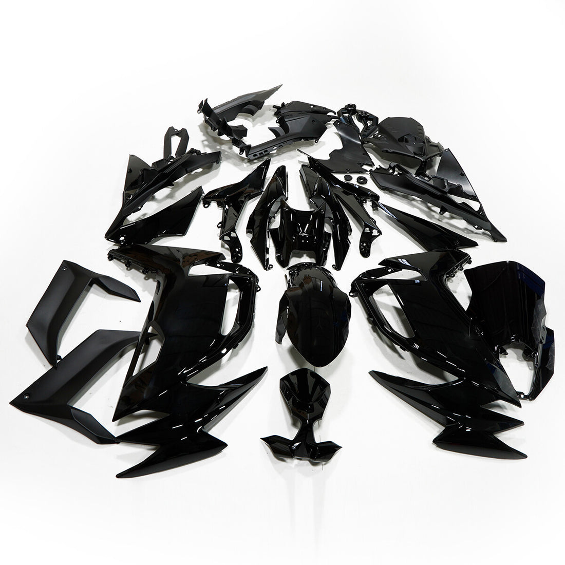 Glossy Black Fairing Kit For Kawasaki Ninja 650 2020-2026 EX650 ABS Injection