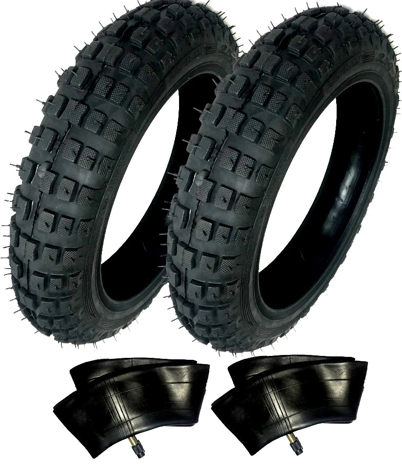 2) HD Tires And Tubes Straight Stem Size 2.50-10 2.50X10 For Yamaha TTR50E 50CC