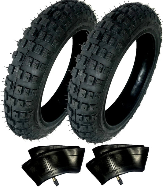 2) HD Tires And Tubes Straight Stem Size 2.50-10 2.50X10 For Yamaha TTR50E 50CC