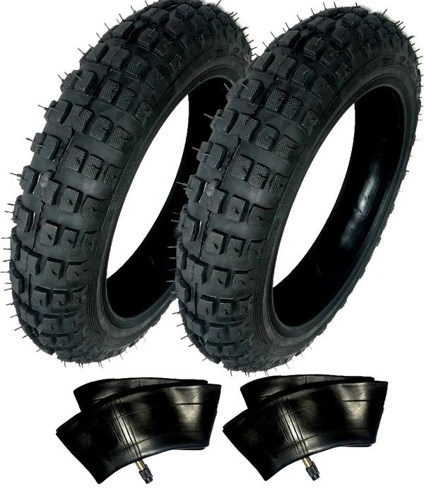 2) HD Tires And Tubes Straight Stem Size 2.50-10 2.50X10 For Yamaha TTR50E 50CC
