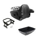 Black King Trunk Backrest Mount Rack Fits For Harley Touring 97-08