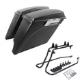 Matte Hard Saddlebags Conversion Bracket Fit For Harley Heritage Softail 86-2017