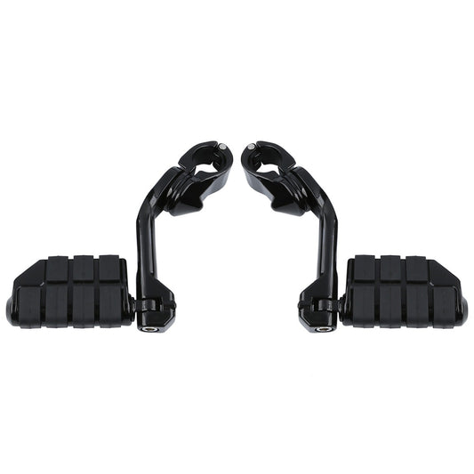 1-1/4" Highway Bar Engine Guard Long Angled Footpegs Fit For Harley Sportster XL