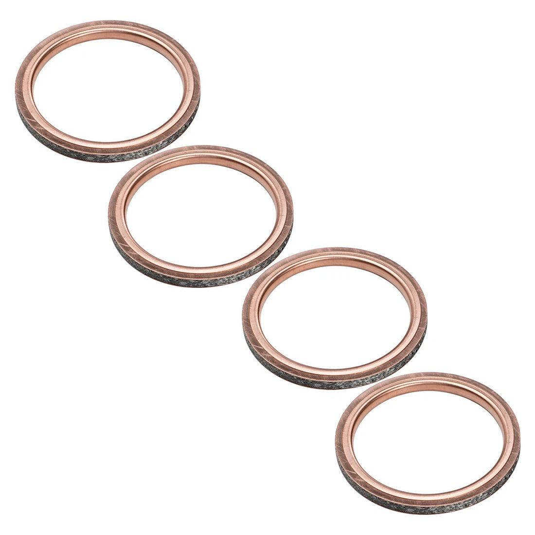 4PCS Exhaust Pipe Gasket For Yamaha SRX400 MT07 MT-07 MT03 MTGTS1000 FZS600