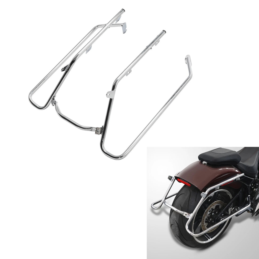 Hard Saddlebag Conversion Brackets Fit For Harley Softail Fat Boy Fxbr 2018-2025