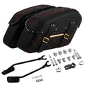 Black Red Detachable Saddlebags & Mount Kit Fit For Harley Fat Boy Flfbs 2018-25