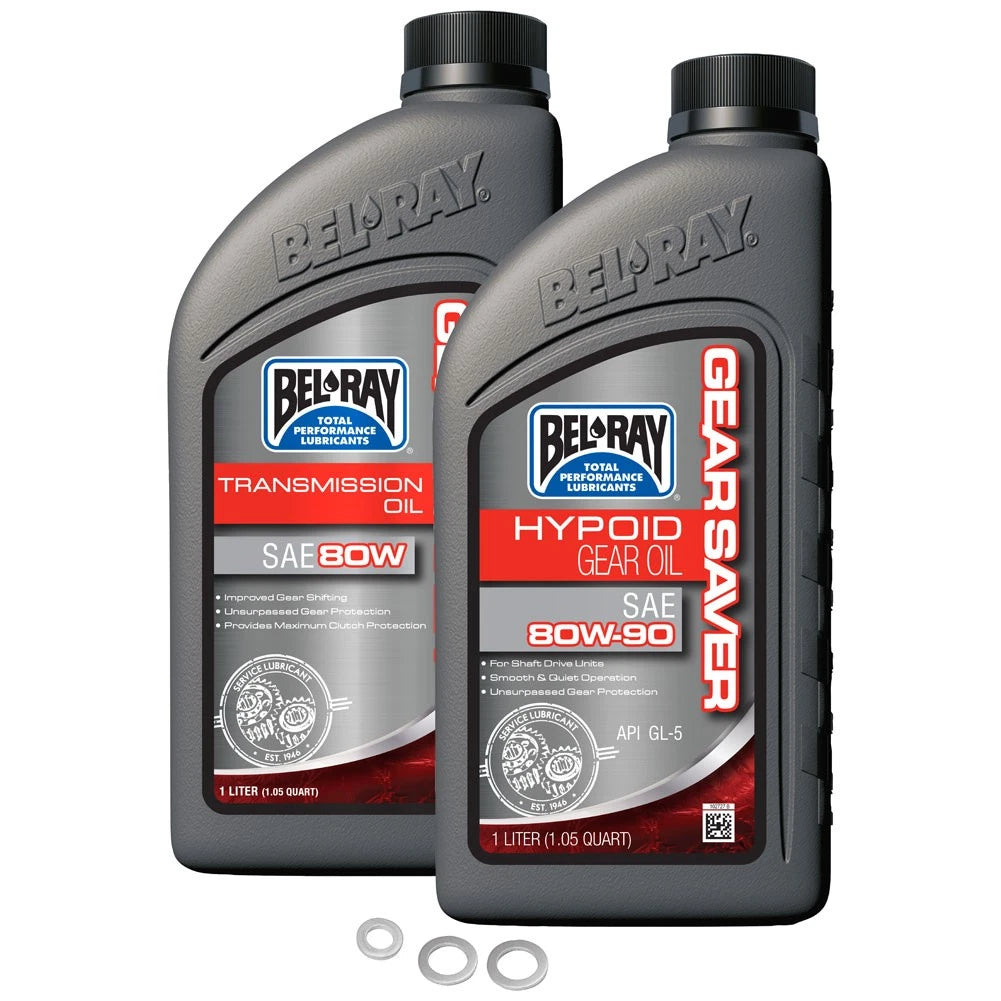 Tusk 20441202129bc9-eb2998 Drivetrain Oil Change Kit with Bel-Ray Oil For Suzuki