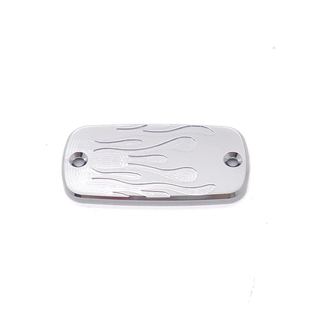 Chrome Flame Front Brake Fluid Cap For Honda Shadow Vtx Spirit Velorex Deluxe