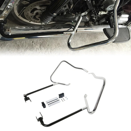 Saddlebag Bracket Guard Crash Bar Fit For Harley Davidson Street Glide 2014-2023