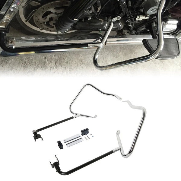 Saddlebag Bracket Guard Crash Bar Fit For Harley Davidson Street Glide 2014-2023