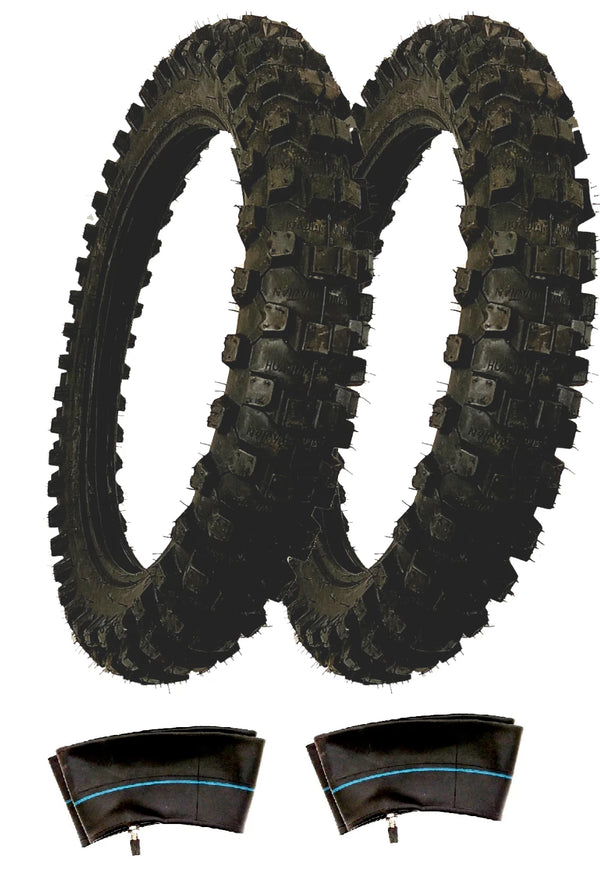 Two Sdg SSR High Performance Tires And Tube 70/100-19 Motorcycle Motorbike