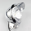 Chrome Universal Motorcycle Fog Lamp Headlight For Harley Honda Yamaha Suzuki