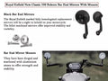Fit For Royal Enfield New Classic 350 Reborn "Black Bar End Mirrors With Mounts"