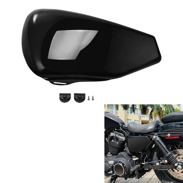 Left Battery Side Cover Fit For Harley Sportster XL 883 1200 2004-2013 12 Black