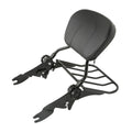 Black Backrest Sissy Bar Luggage Rack Fit For Harley Road Street Glide 2009-2025