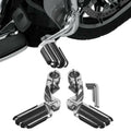 1-1/4" Short Angled Highway Foot Pegs Mount Fit For Kawasaki Vulcan VN400 VN800