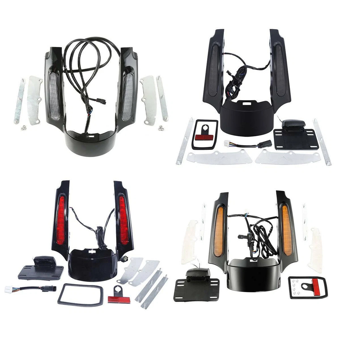 Rear Fender Fascia LED Light Fit For Harley Touring Road Electra Glide 2009-2013