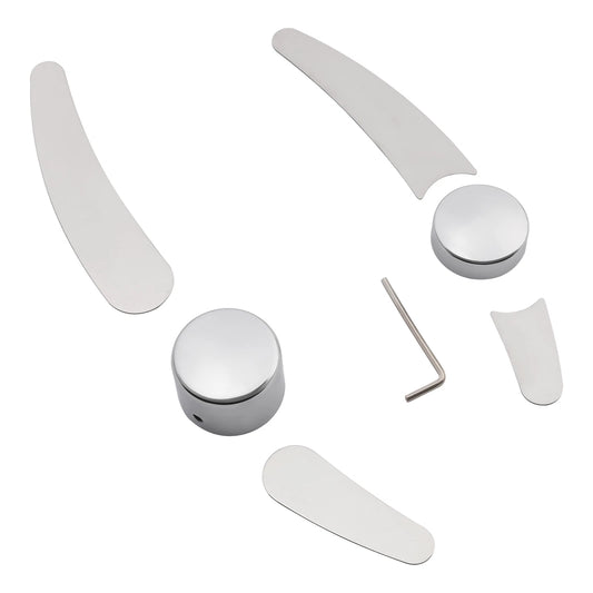 Frame Insert Trim Plate & Pivot Bolt Cover Fit For Harley Softail Deluxe 00-07