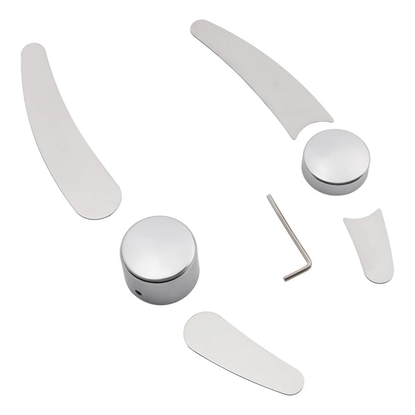 Frame Insert Trim Plate & Pivot Bolt Cover Fit For Harley Softail Deluxe 00-07