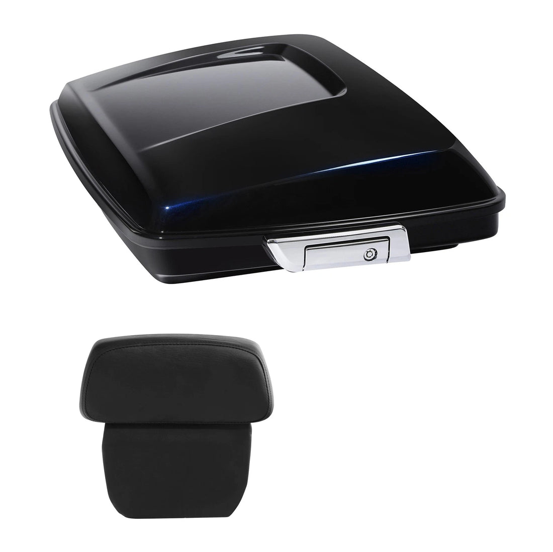 Razor Trunk Backrest Pad Fit For Harley Cvo Street Glide 2014-25 Mako Shark Fade