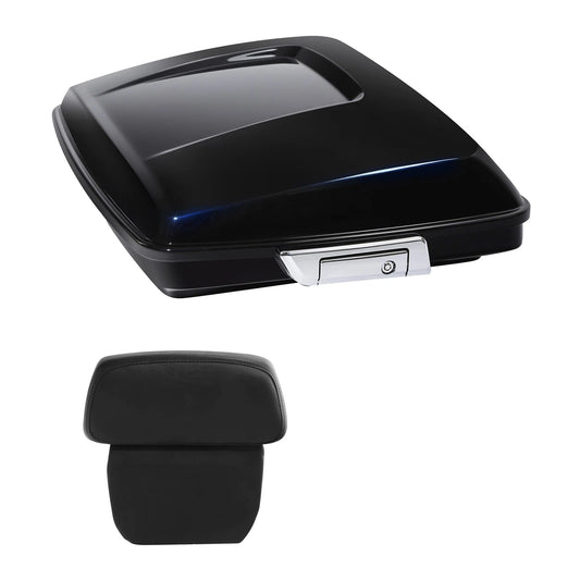 Razor Trunk Backrest Pad Fit For Harley Cvo Street Glide 2014-25 Mako Shark Fade