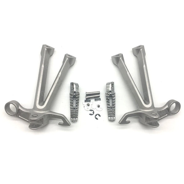 For 2007 2008 Suzuki GSXR1000 Silver Motorcycle Passenger Rear Foot Peg Bracket