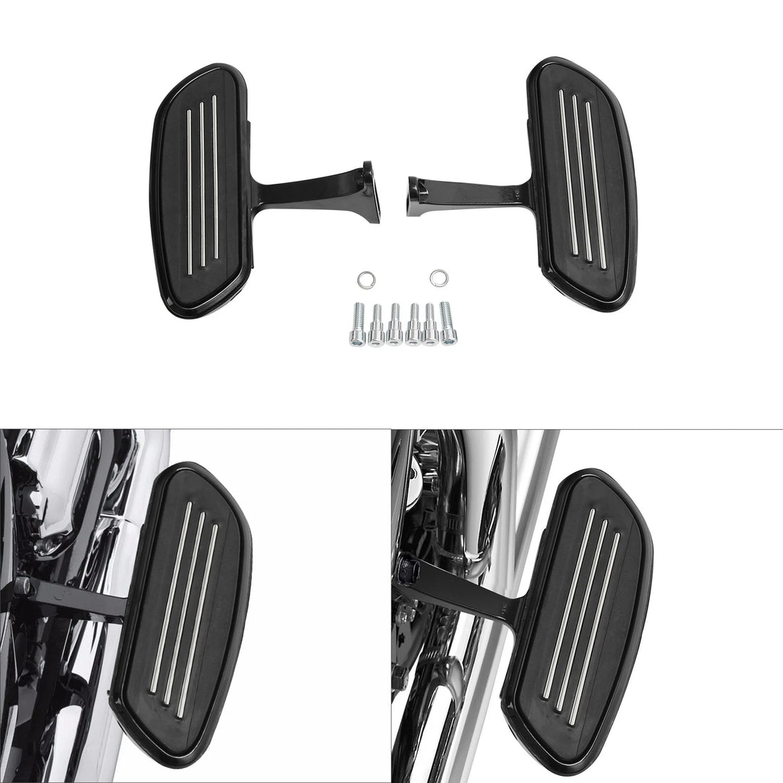 Pegstreamliner Passenger Footboard Floor Board Fit For Harley Touring 1993-2025