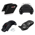 King Trunk Saddlebags Seat Rear Fender Fit For Harley Street Glide 2014-24