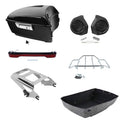 King Trunk Rack Tail Light Speaker Fit For Harley Street Road Glide 2009-13
