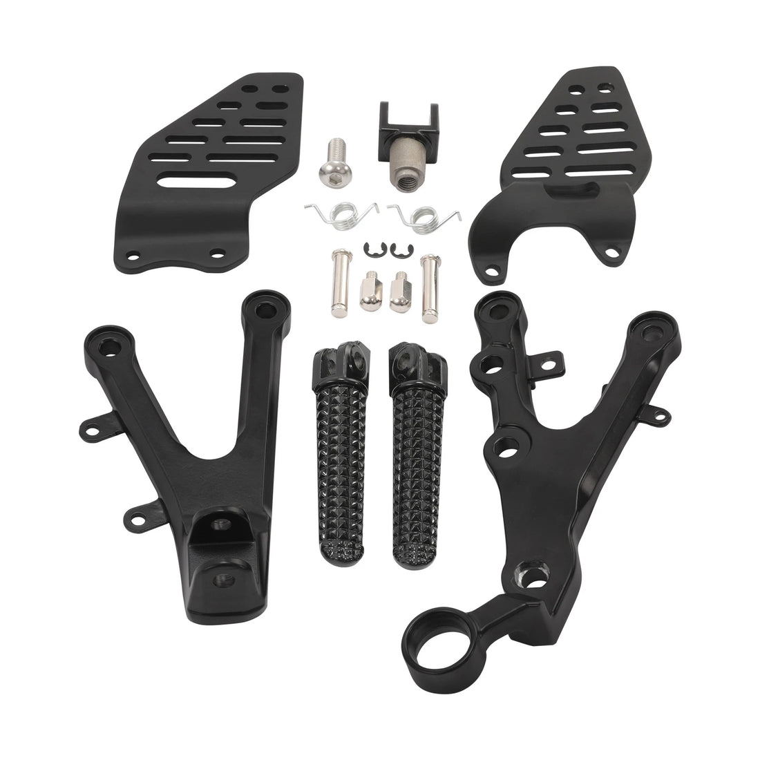 Driver Rider Footpegs Peg Footrest Bracket Fit For Yamaha Yzf R6 2006-2016 Black