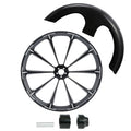 30" Front Wheel Rim Hub Single Disc Fender Fit For Harley Road King ABS 97-2021