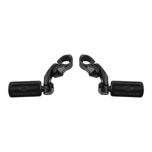 Black 1.25" 1 1/4" Highway Foot Peg For Harley Touring Road Electra Street Glide