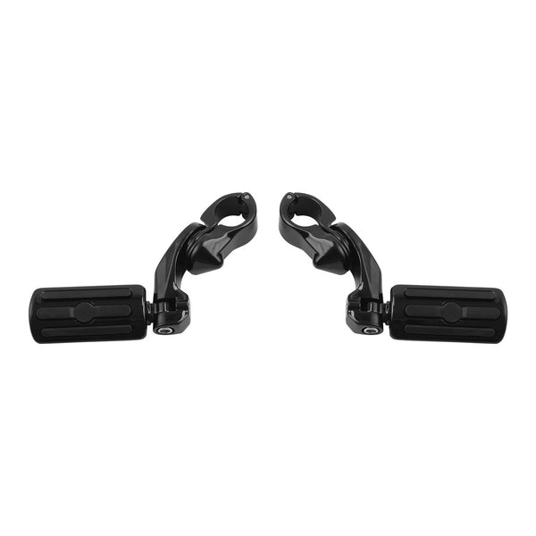 Black 1.25" 1 1/4" Highway Foot Peg For Harley Touring Road Electra Street Glide