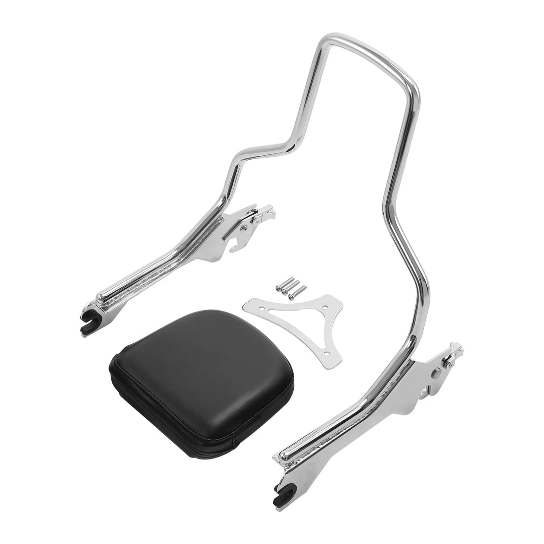 Chrome Sissy Bar Passenger Backrest Fit For Harley Softail Fat Boy Flfb 2018-Up