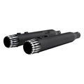 4" Slip on Straight Mufflers Exhaust Fit For Harley Touring 17-2025 Matte Black
