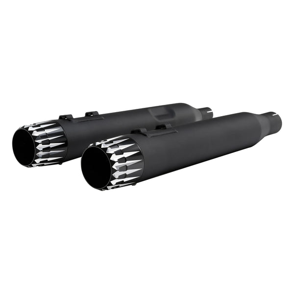 4" Slip on Straight Mufflers Exhaust Fit For Harley Touring 17-2025 Matte Black