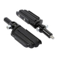 Black Passenger Footpegs Support Mount Fit For Harley Softail Fatboy 2000-2006