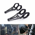 Motorcycle 57mm Black CNC Aluminium Headlight Mount Bracket Fork Clamp For Honda