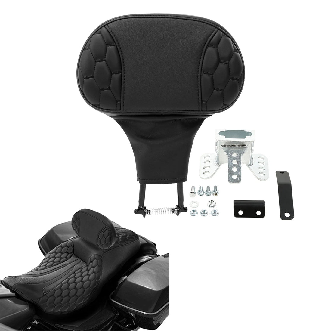 Fit For Harley Davidson Touring Models Front Rider Drivers Backrest 2009-2023