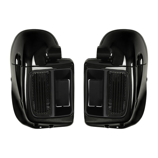 Lower Vented Fairings Fit For Harley Electra Street Glide 2014-2024 Black Quartz