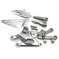Silver Driver Front Foot Peg Bracket Fit for Kawasaki Ninja ZX12R 2000-2004 2005