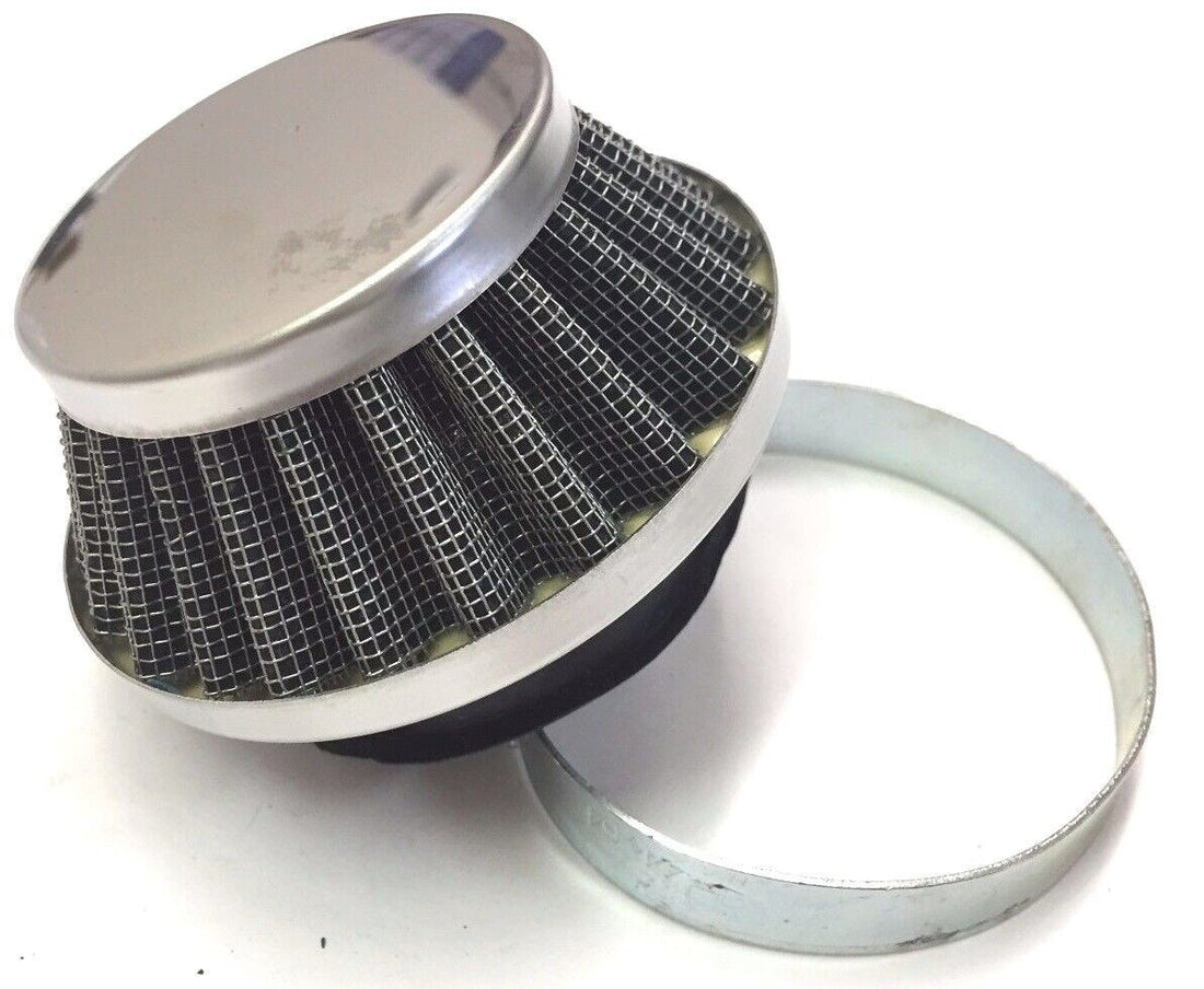 FILTRO DE AIRE CORTO PLATA 58MM LIMPIADOR UNIVERSAL SCOOTER MINI BICICLETA