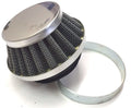 FILTRO DE AIRE CORTO PLATA 58MM LIMPIADOR UNIVERSAL SCOOTER MINI BICICLETA