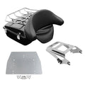 Chopped Trunk Backrest Mount Plate Fit For Harley Touring Road King 09-13