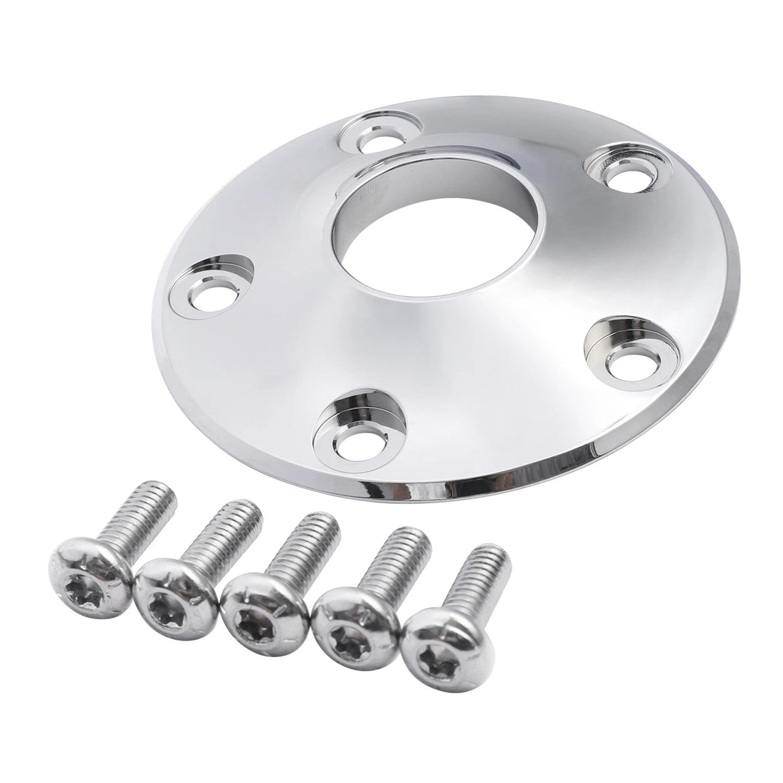 Chrome Dual Disc Front Wheel Hub Cap Cover Fit For Harley Touring non ABS 08-24