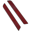 Red Reflectors For Harley Touring Road King 1994-2013 Saddlebag Latch Visibility