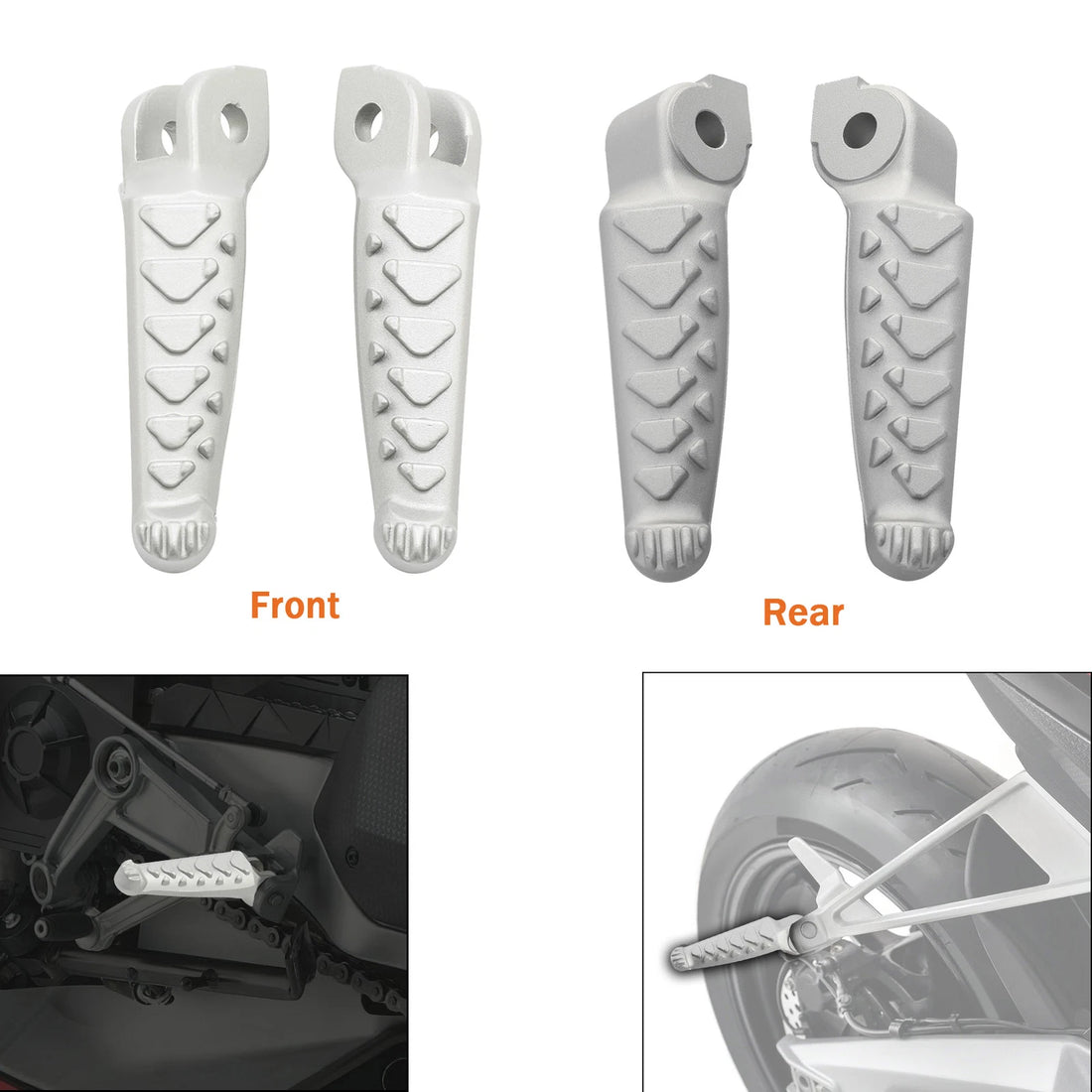 Front Rear Footpegs Fit For Aprilia RS660 Tuono 660 2021-2025